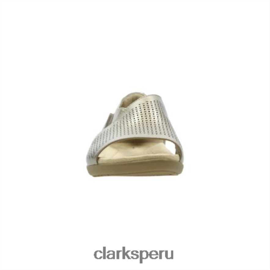 clarks metalizado varix miel unisexo Clarks 40N4LX4281 metálico