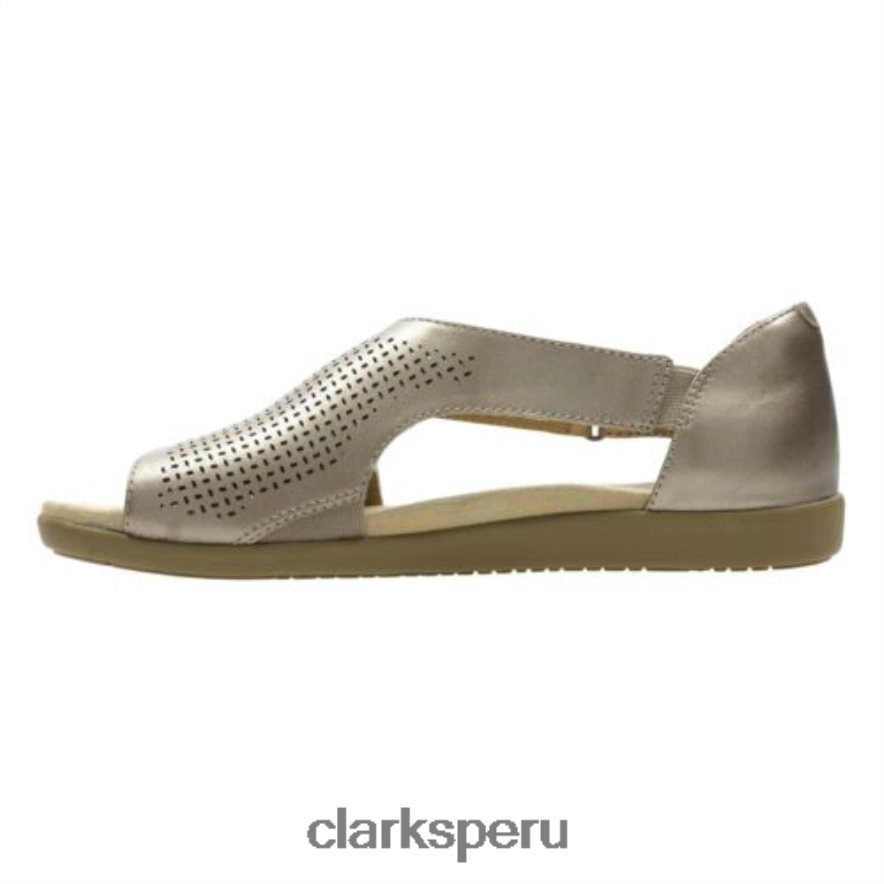 clarks metalizado varix miel unisexo Clarks 40N4LX4281 metálico