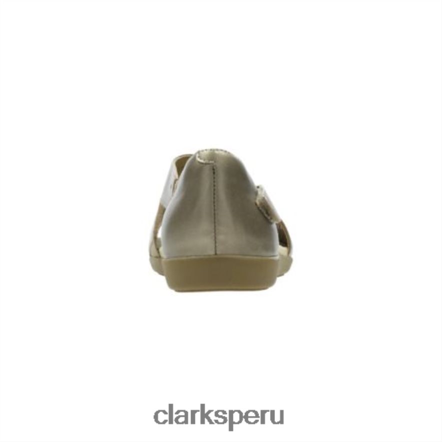 clarks metalizado varix miel unisexo Clarks 40N4LX4281 metálico