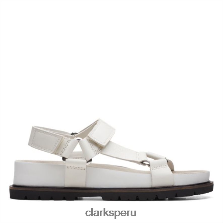 clarks orianna sporty cuero blanco unisexo Clarks 40N4LX6395 cuero blanco