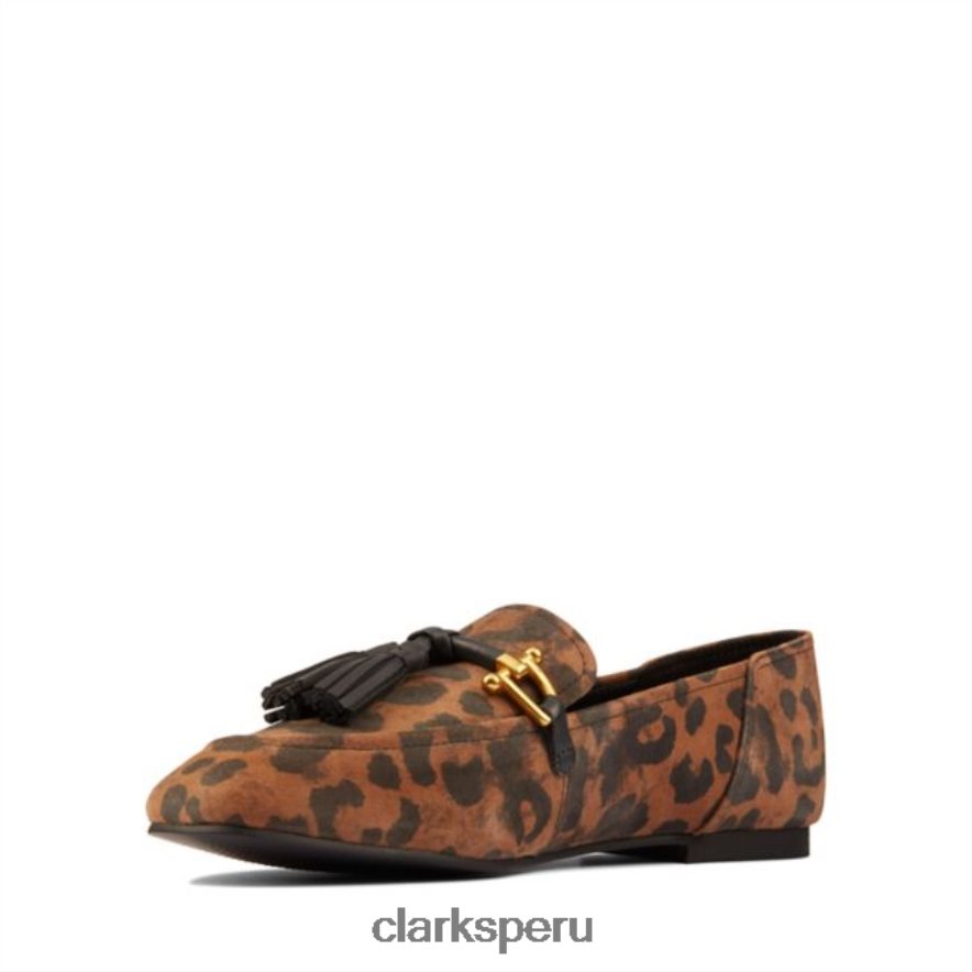 clarks pure 2 borla ante de leopardo ante de leopardo unisexo Clarks 40N4LX6466 ante de leopardo