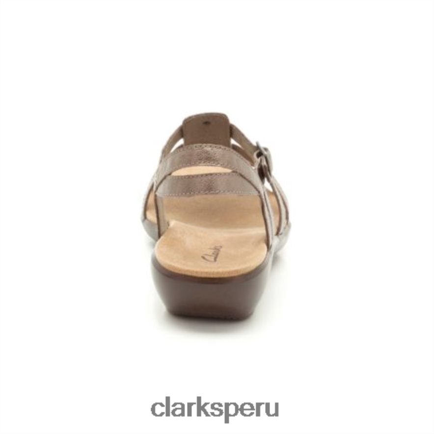 clarks rosa jaida cuero plateado unisexo Clarks 40N4LX4292 cuero plateado