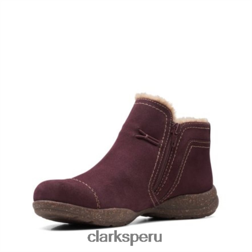 clarks rosevilleaster ante burdeos unisexo Clarks 40N4LX4154 ante burdeos