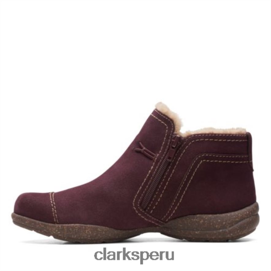 clarks rosevilleaster ante burdeos unisexo Clarks 40N4LX4154 ante burdeos