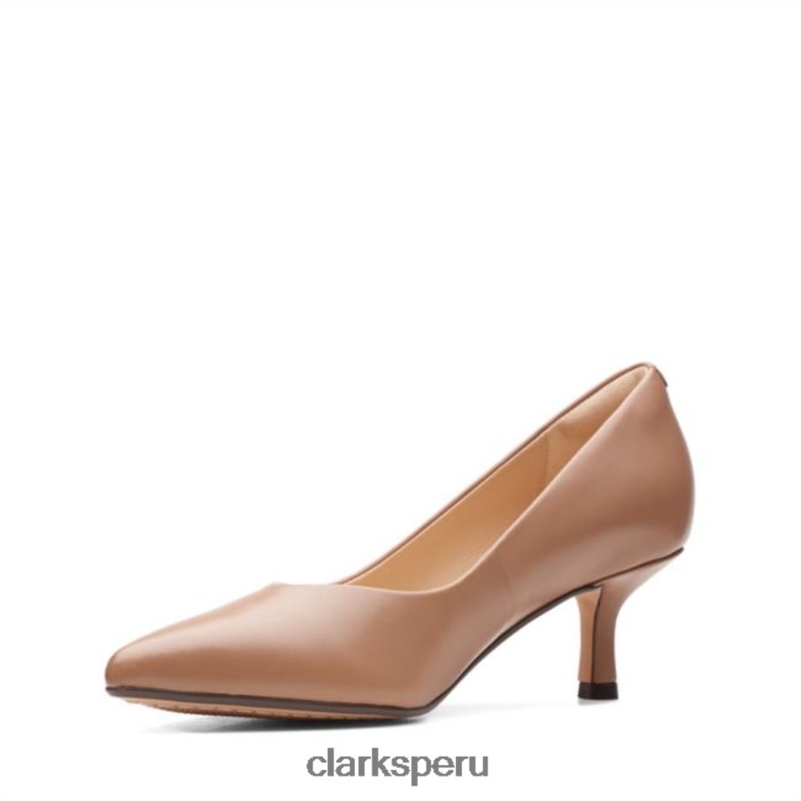 clarks violeta 55 corte cuero praliné cuero praliné unisexo Clarks 40N4LX6194 cuero praliné
