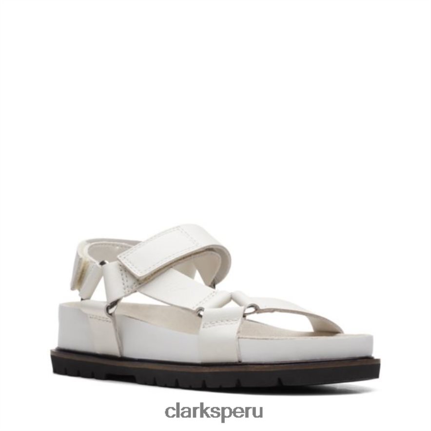cuero blanco clarks orianna sporty cuero blanco unisexo Clarks 40N4LX5240 cuero blanco