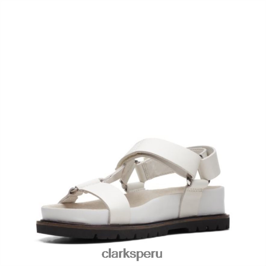 cuero blanco clarks orianna sporty cuero blanco unisexo Clarks 40N4LX5240 cuero blanco