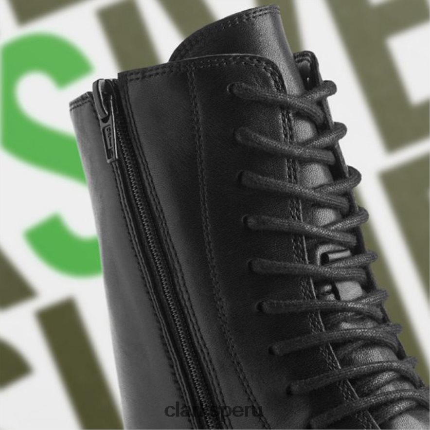 cuero negro clarks tilham encaje cuero negro unisexo Clarks 40N4LX5299 cuero negro