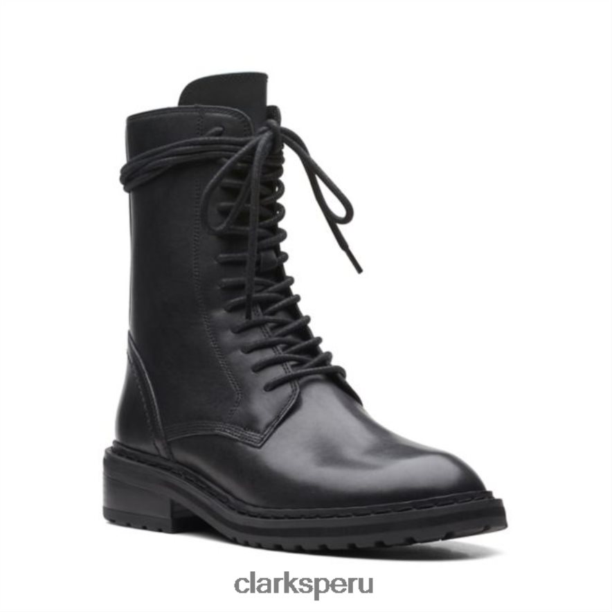 cuero negro clarks tilham encaje cuero negro unisexo Clarks 40N4LX5299 cuero negro