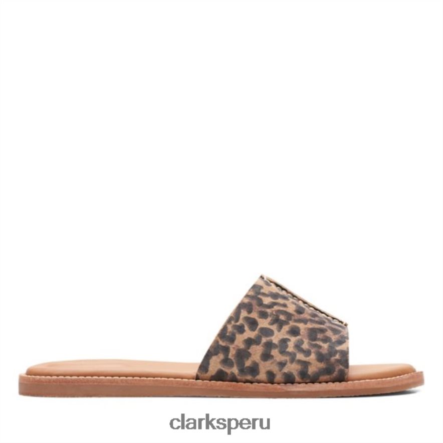 estampado de leopardo clarks karsea mule estampado de leopardo unisexo Clarks 40N4LX6384 estampado de leopardo