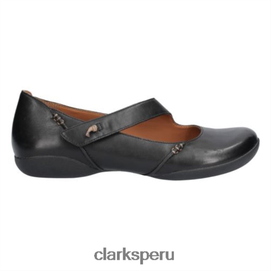 felicia ciruela clarks cuero negro unisexo Clarks 40N4LX4069 cuero negro
