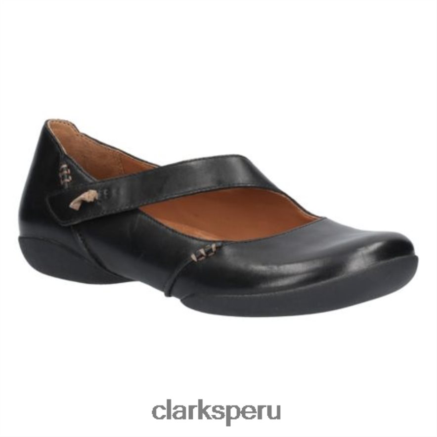 felicia ciruela clarks cuero negro unisexo Clarks 40N4LX4069 cuero negro