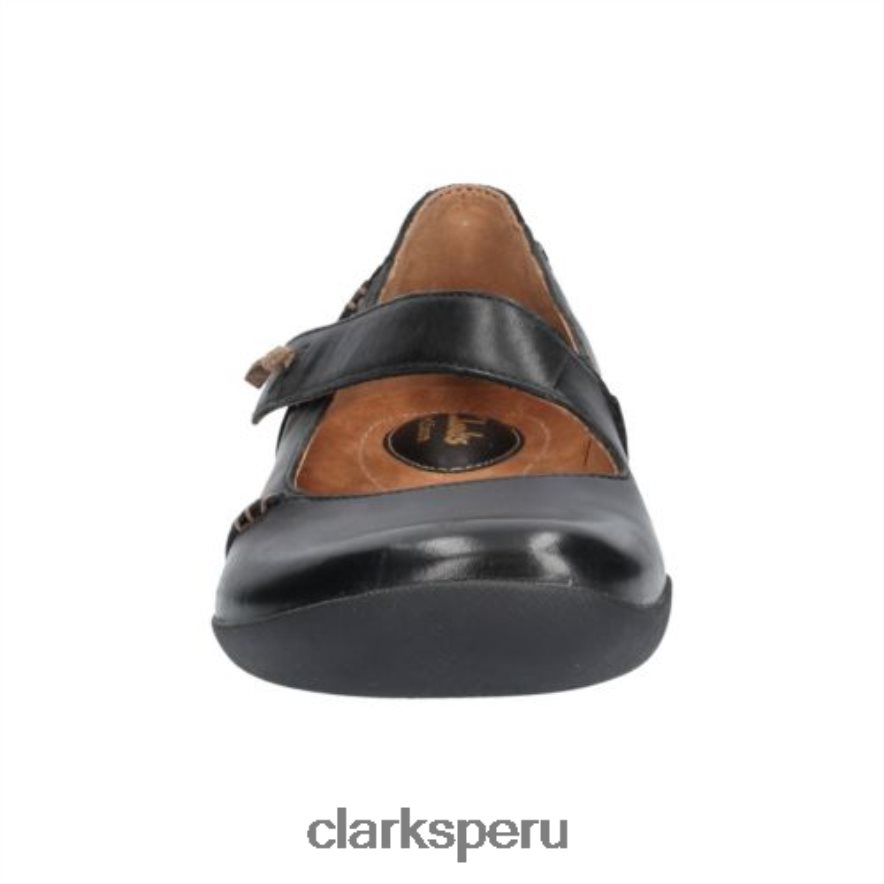 felicia ciruela clarks cuero negro unisexo Clarks 40N4LX4069 cuero negro