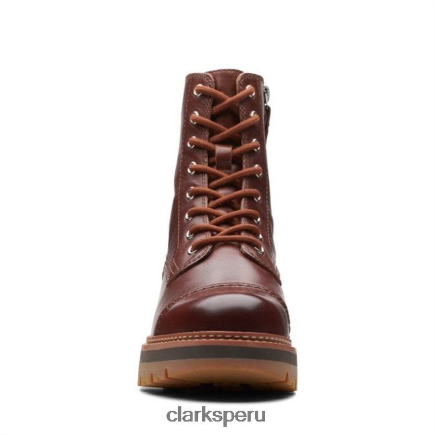 gorra clarks orianna cuero bronceado británico cuero bronceado británico unisexo Clarks 40N4LX5290 cuero bronceado británico