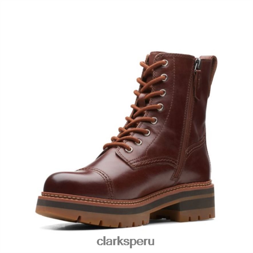 gorra clarks orianna cuero bronceado británico cuero bronceado británico unisexo Clarks 40N4LX5290 cuero bronceado británico