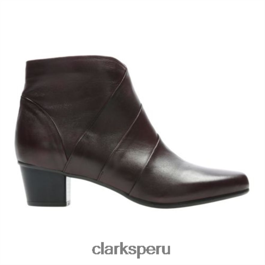 leola ice clarks burdeos cuero unisexo Clarks 40N4LX4255 cuero burdeos