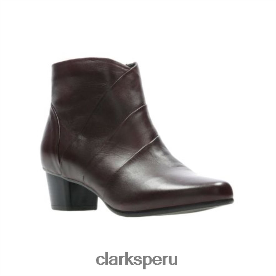 leola ice clarks burdeos cuero unisexo Clarks 40N4LX4255 cuero burdeos