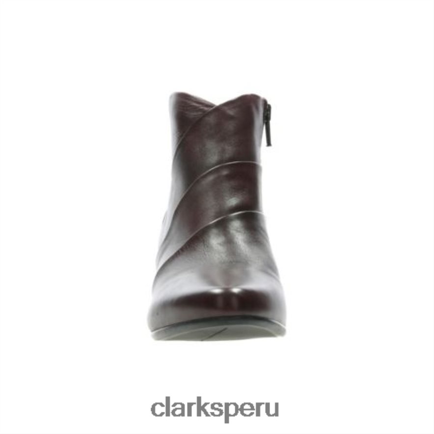 leola ice clarks burdeos cuero unisexo Clarks 40N4LX4255 cuero burdeos
