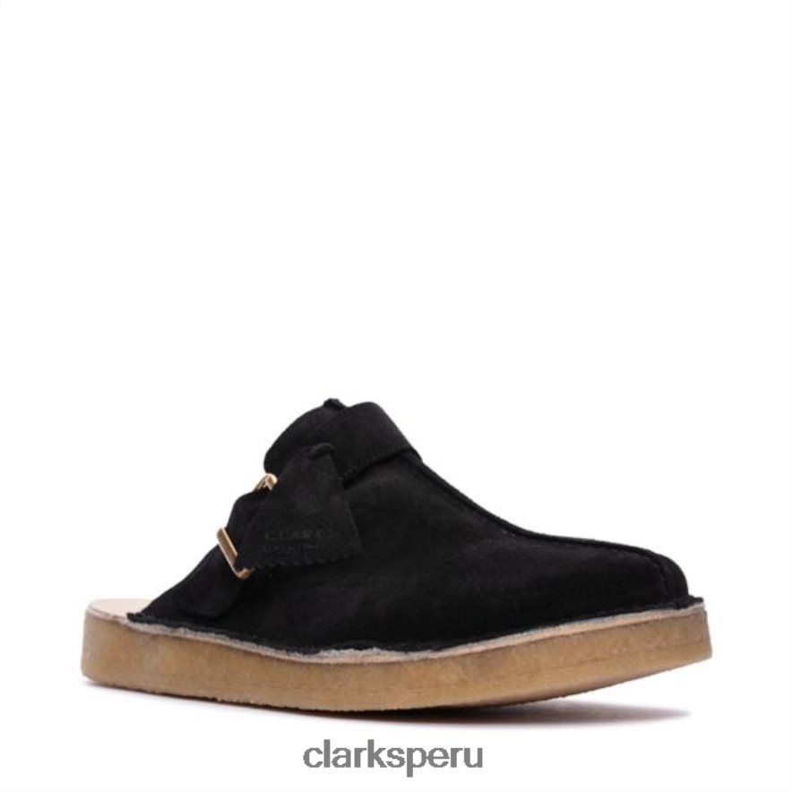 mule clarks trek ante negro con forro cálido unisexo Clarks 40N4LX6064 Forro cálido de ante negro.