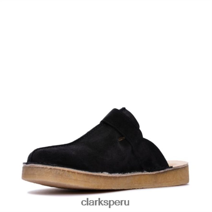 mule clarks trek ante negro con forro cálido unisexo Clarks 40N4LX6064 Forro cálido de ante negro.