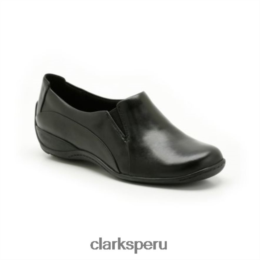 pastel de café clarks de cuero negro unisexo Clarks 40N4LX4080 cuero negro