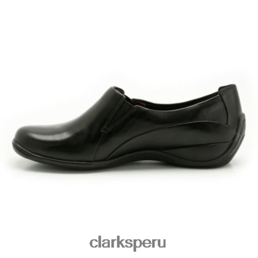 pastel de café clarks de cuero negro unisexo Clarks 40N4LX4080 cuero negro