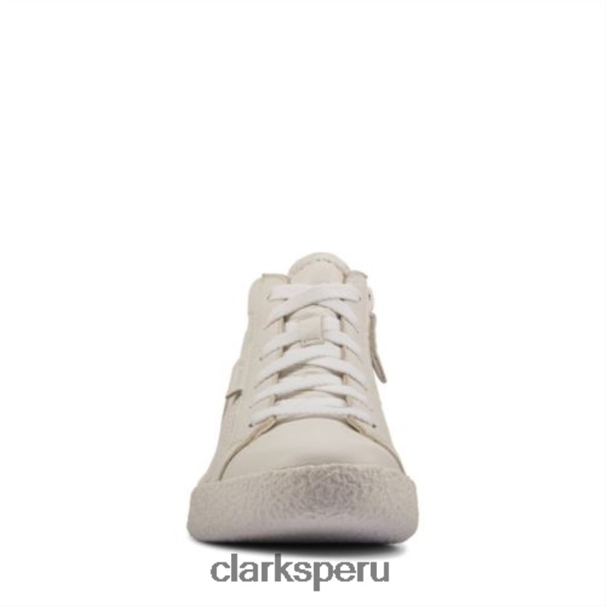 taza artesanal hola clarks cuero blanco unisexo Clarks 40N4LX4341 cuero blanco