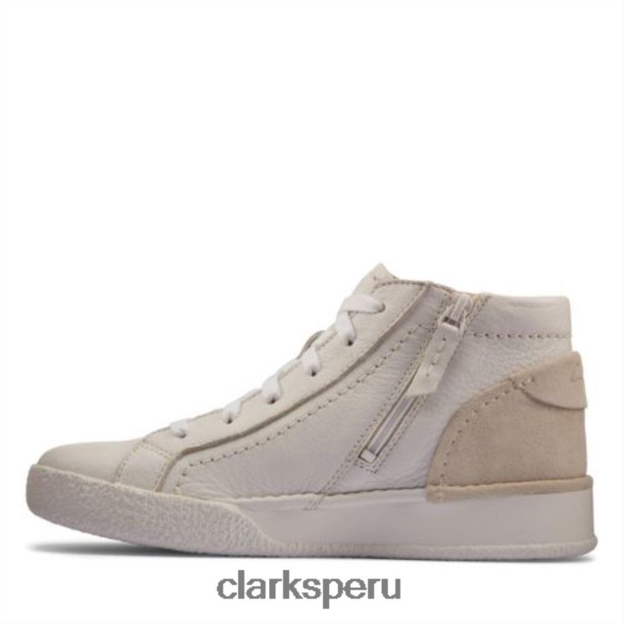 taza artesanal hola clarks cuero blanco unisexo Clarks 40N4LX4341 cuero blanco