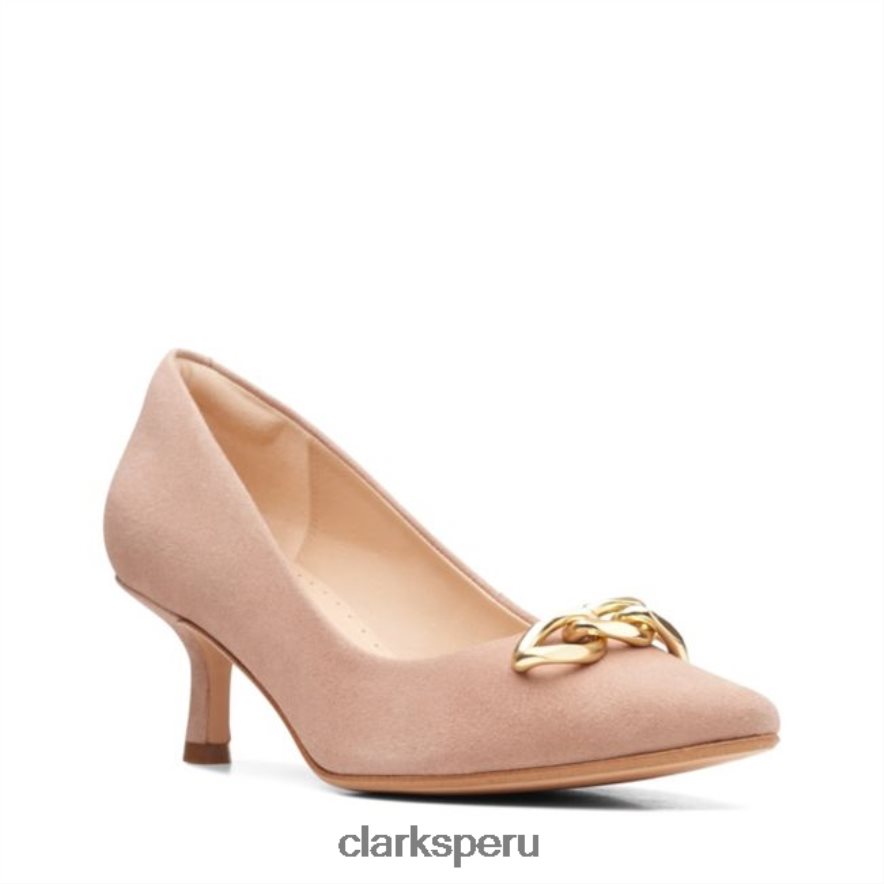 violeta 55 ribete praline ante clarks praline ante unisexo Clarks 40N4LX5117 ante praliné