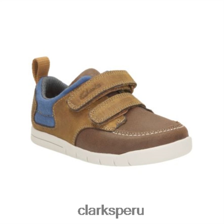Clarks Crazy Jay FST F Fit cuero tostado unisexo Clarks 40N4LX5002 cuero marrón