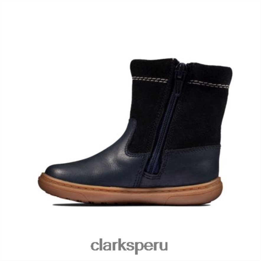 Clarks cuero azul marino flash brillo fst f fit unisexo Clarks 40N4LX4572 cuero azul marino