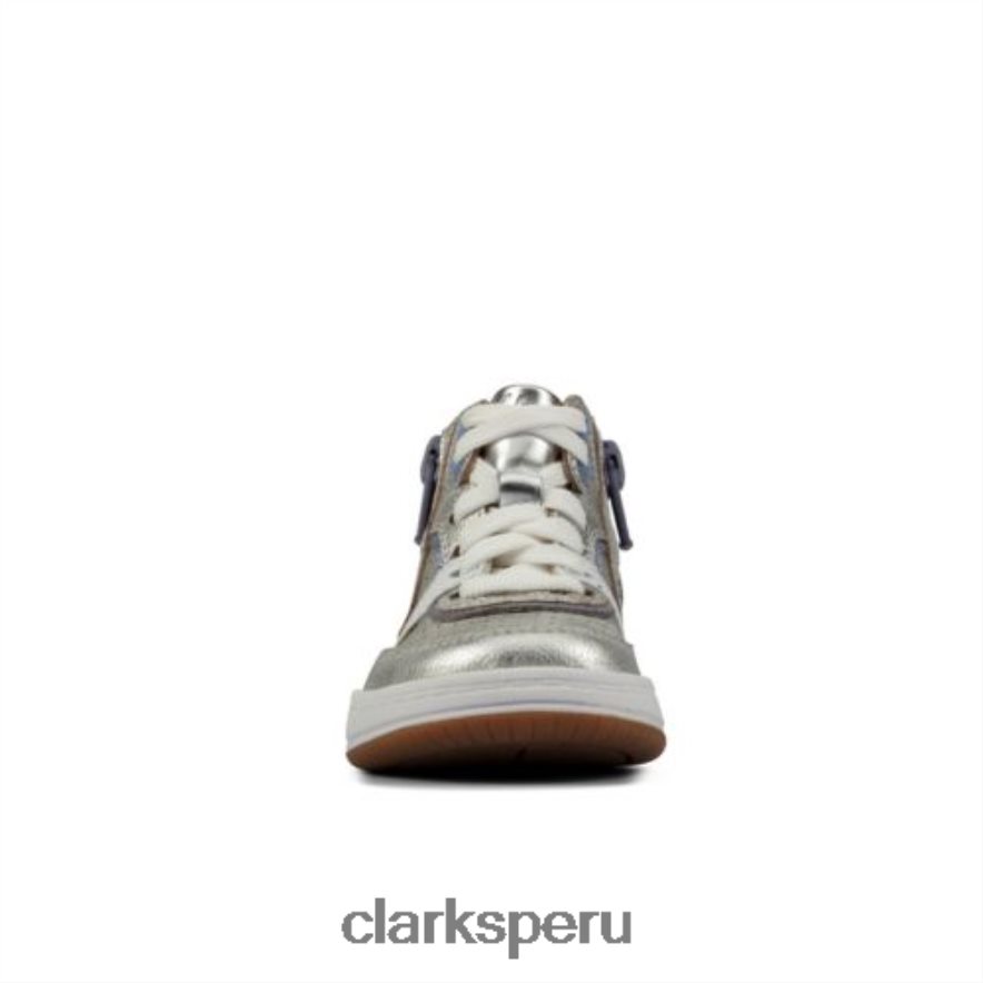 Clarks cuero plateado Fawn Peak FST F Fit unisexo Clarks 40N4LX4561 cuero plateado