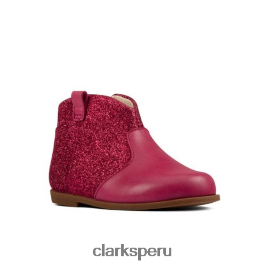 Clarks de cuero frambuesa Drew Dawn FST G Fit unisexo Clarks 40N4LX4563 cuero frambuesa