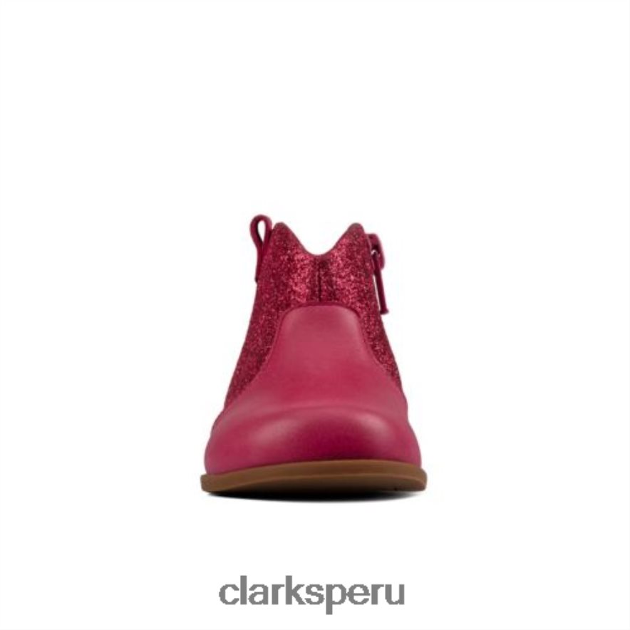 Clarks de cuero frambuesa Drew Dawn FST G Fit unisexo Clarks 40N4LX4563 cuero frambuesa