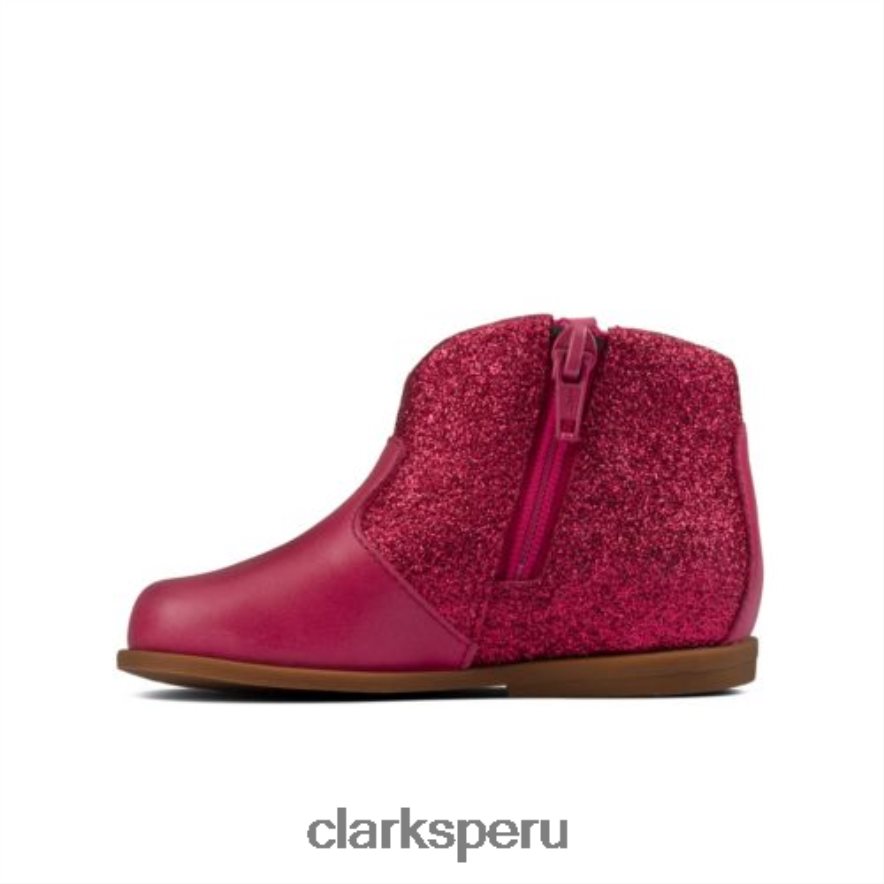 Clarks de cuero frambuesa Drew Dawn FST G Fit unisexo Clarks 40N4LX4563 cuero frambuesa