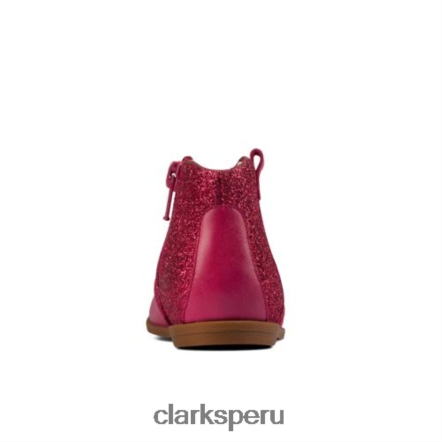 Clarks de cuero frambuesa Drew Dawn FST G Fit unisexo Clarks 40N4LX4563 cuero frambuesa