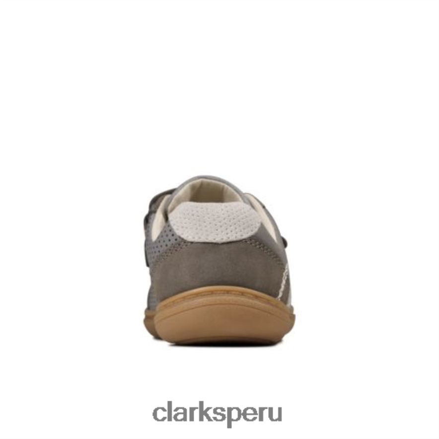 Clarks de cuero gris oscuro flash metra fst g fit unisexo Clarks 40N4LX4955 cuero gris oscuro