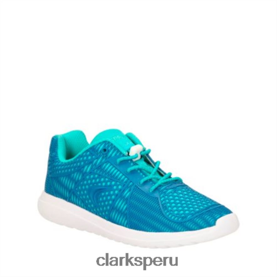 azul sprint wild jnr- f fit clarks unisexo Clarks 40N4LX4716 azul