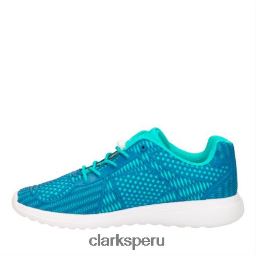 azul sprint wild jnr- f fit clarks unisexo Clarks 40N4LX4716 azul