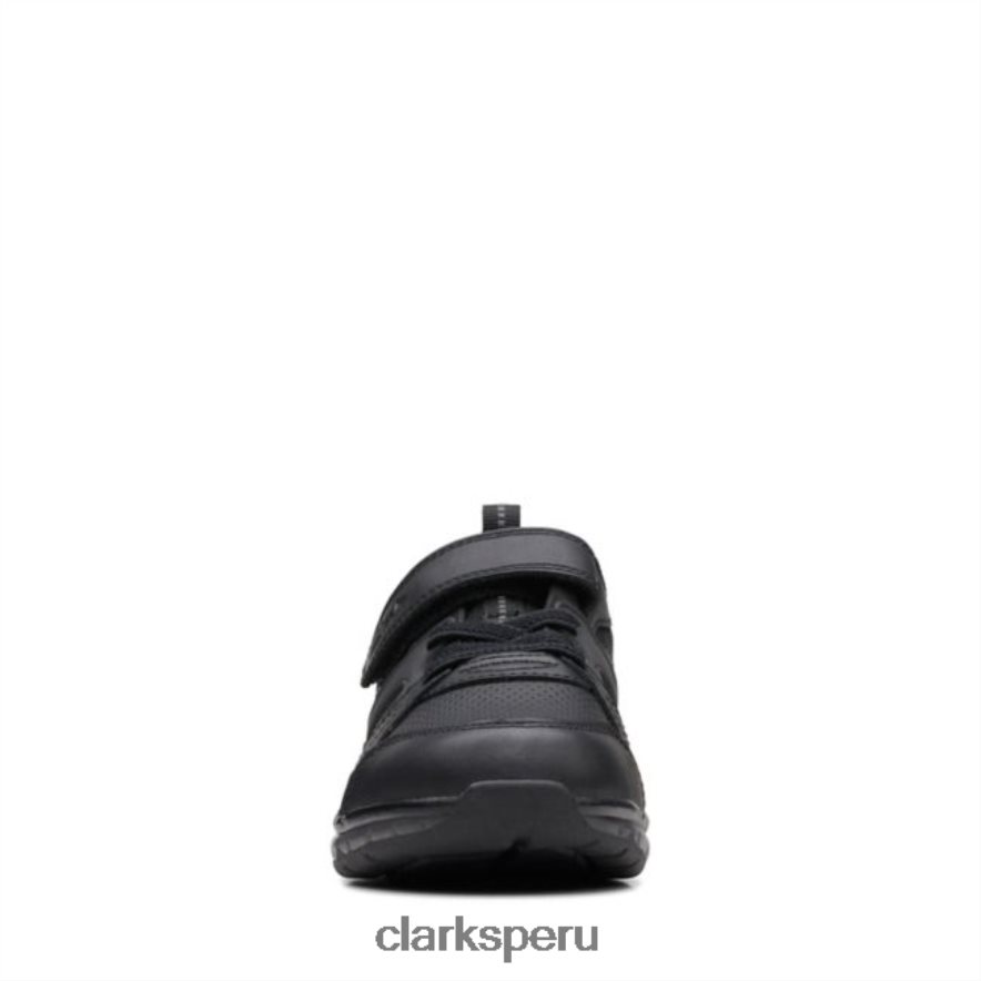 chispa haz niño cuero negro clarks de cuero negro unisexo Clarks 40N4LX5966 cuero negro