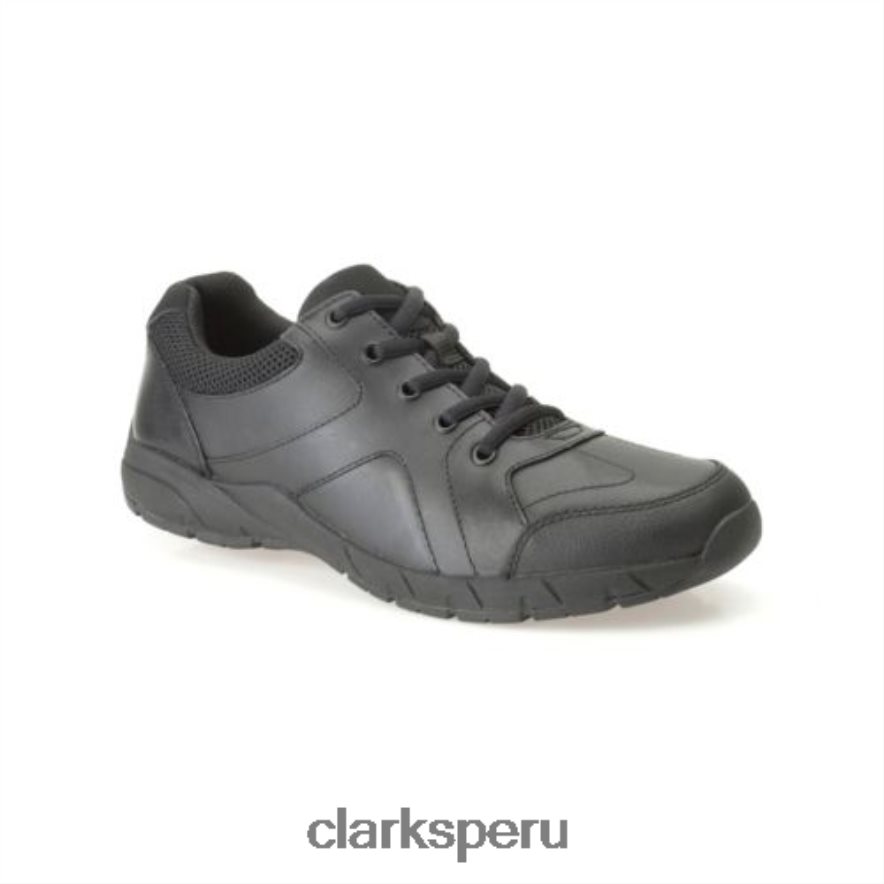 clarks air norfolk jnr f fit cuero negro unisexo Clarks 40N4LX4962 cuero negro