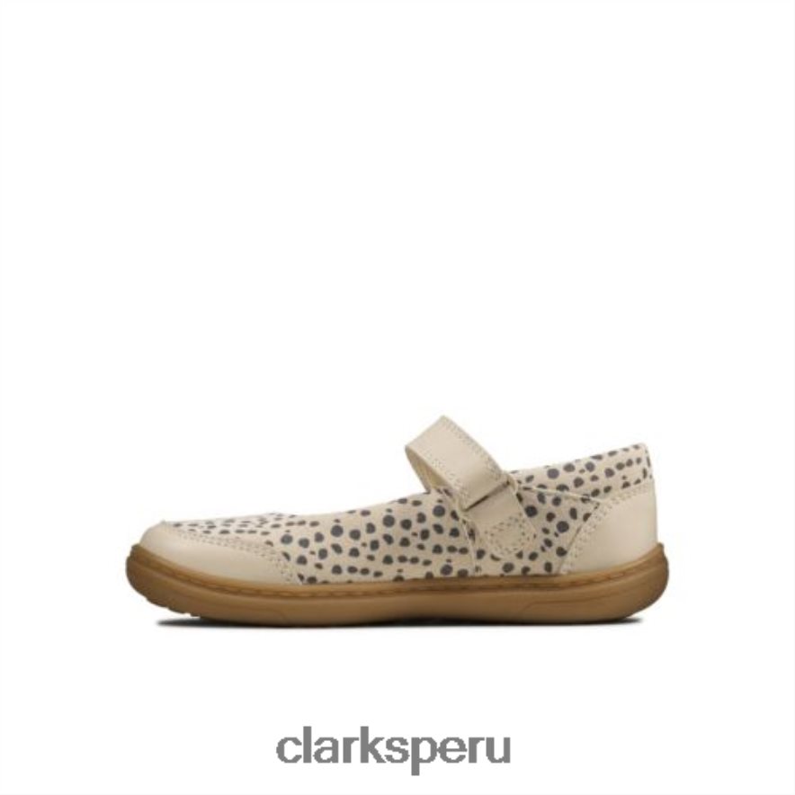 clarks algodón flash stripe inf f fit unisexo Clarks 40N4LX4737 algodón