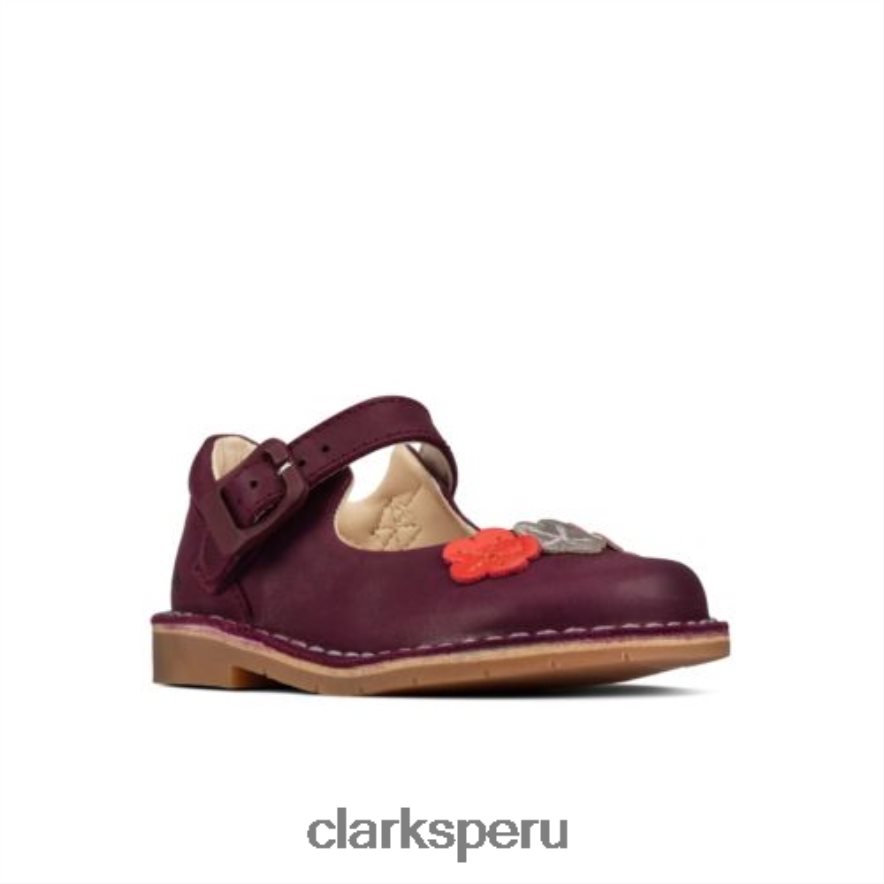 clarks berry cuero comet gem inf f fit unisexo Clarks 40N4LX4705 cuero de baya