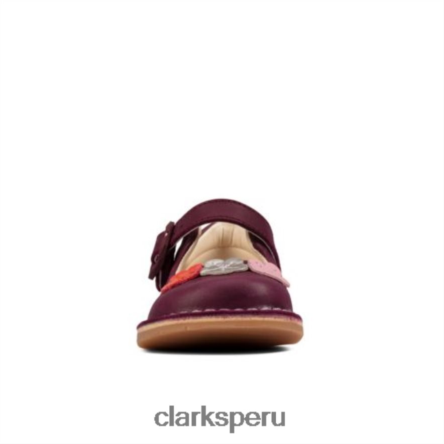 clarks berry cuero comet gem inf f fit unisexo Clarks 40N4LX4705 cuero de baya
