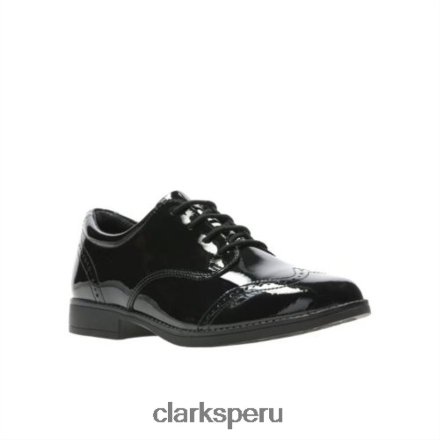 clarks charol negro sami walk jnr g fit unisexo Clarks 40N4LX4731 charol negro