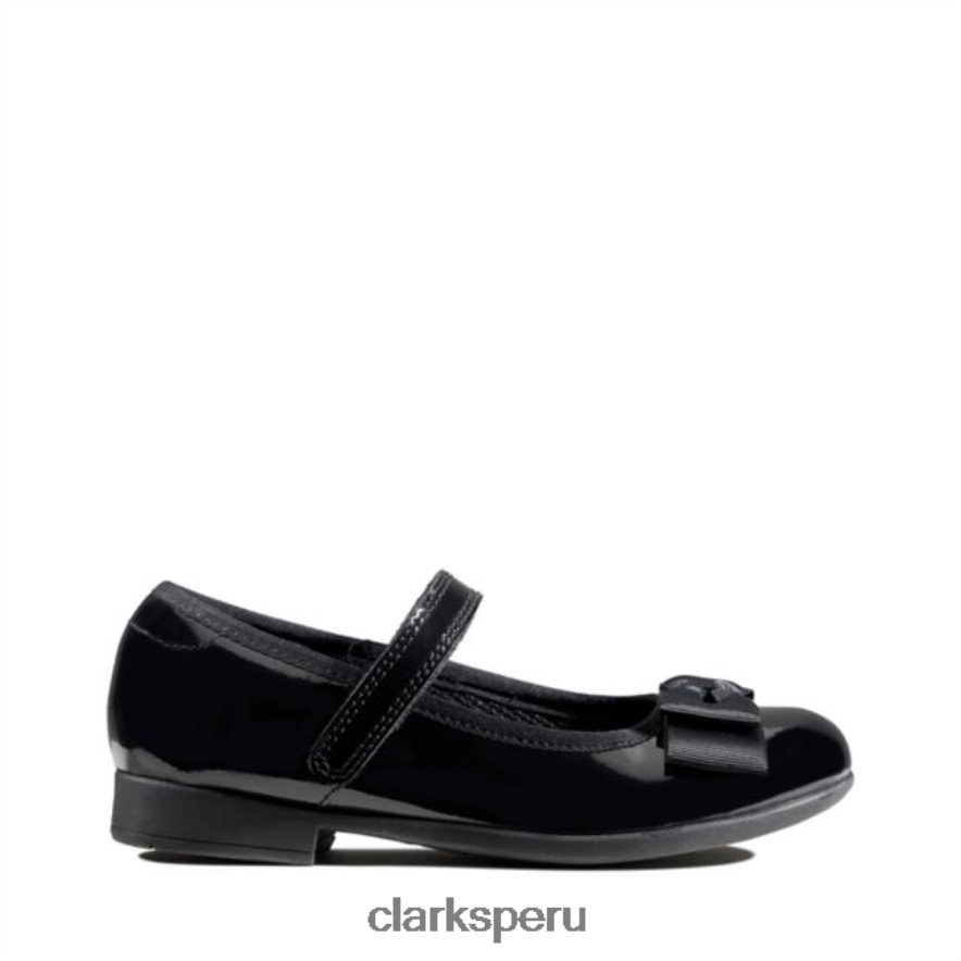 clarks charol negro scala tap kid charol negro unisexo Clarks 40N4LX5841 charol negro