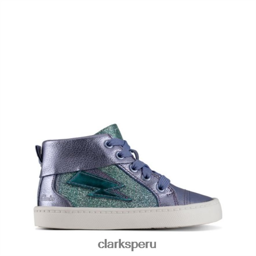 clarks city mito niño cuero lila cuero lila unisexo Clarks 40N4LX5770 cuero lila