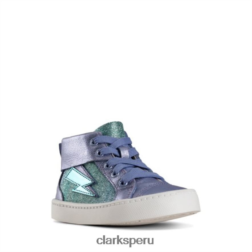 clarks city mito niño cuero lila cuero lila unisexo Clarks 40N4LX5770 cuero lila