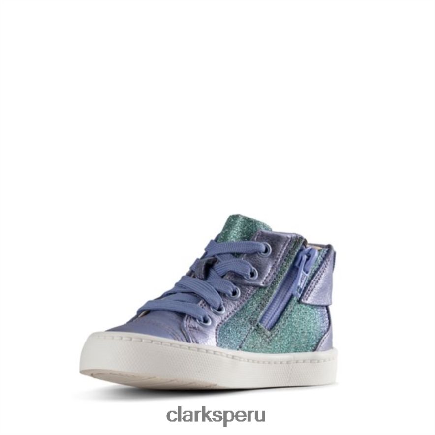 clarks city mito niño cuero lila cuero lila unisexo Clarks 40N4LX5770 cuero lila