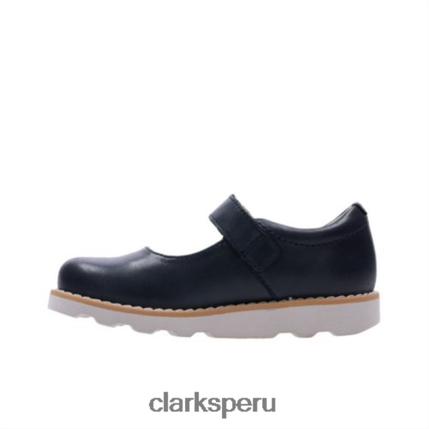 clarks corona de cuero azul marino honor inf e fit unisexo Clarks 40N4LX4736 cuero azul marino